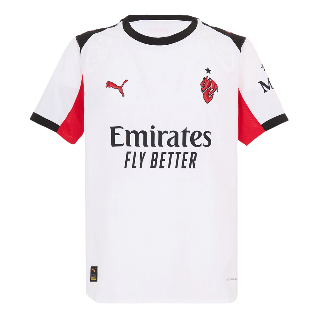 FOFANA #19 AC Milan Extérieur Maillot 2025/26 Blanc Authentique