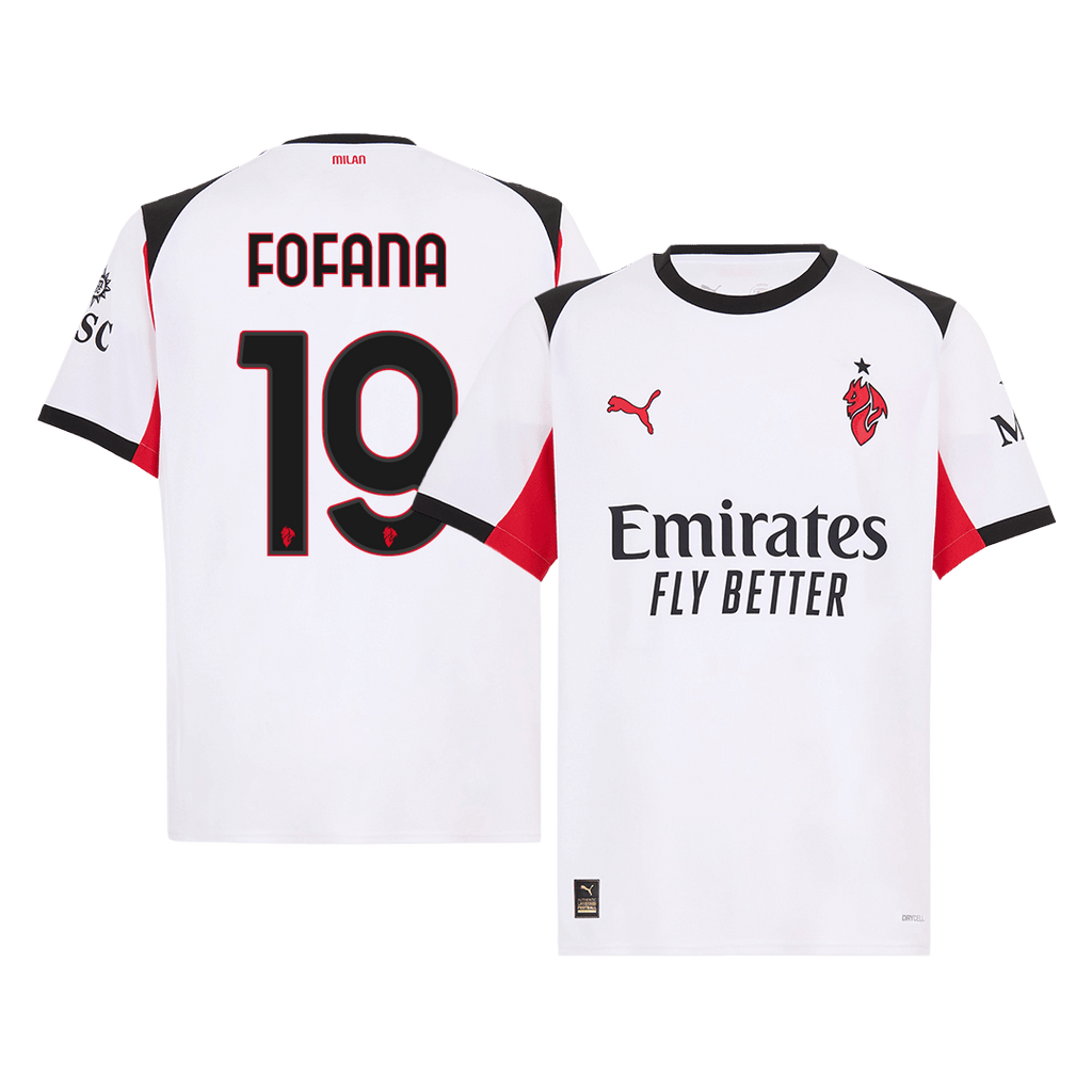 FOFANA #19 AC Milan Extérieur Maillot 2025/26 Blanc