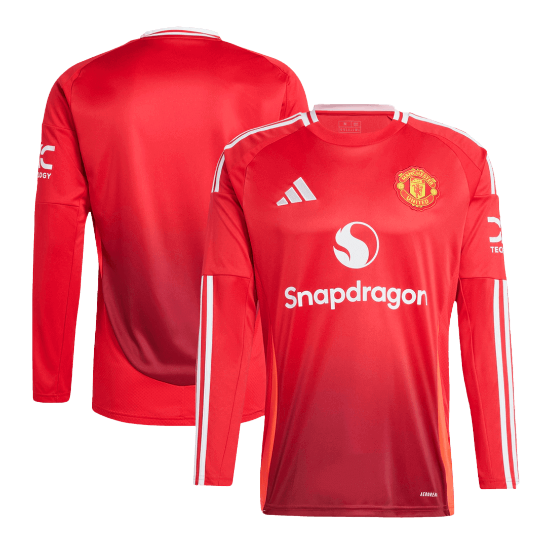 Manchester United Domicile Maillot Manches Longues 2024/25