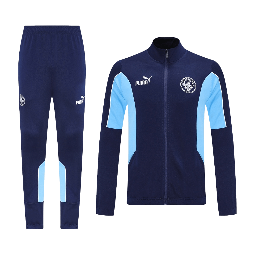 Manchester City Veste de Football Kit 2025/26 Bleu marine