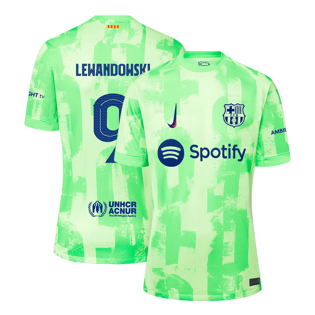 LEWANDOWSKI #9 Barcelone Third Maillot 2024/25 UCL - Super