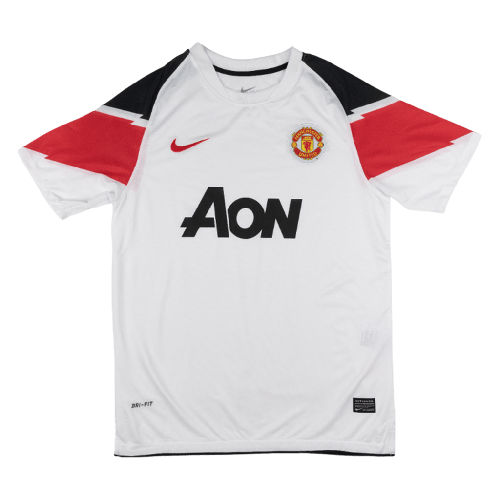 Retro Manchester United Extérieur Maillot 2010/11 Blanc