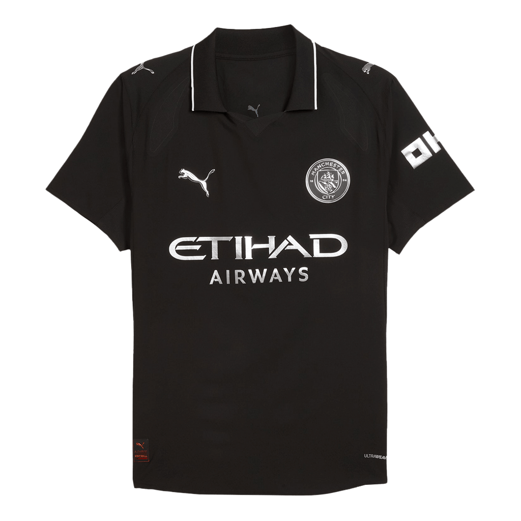 REIJNDERS #4 Manchester City Extérieur Maillot 2025/26 Noir Joueur