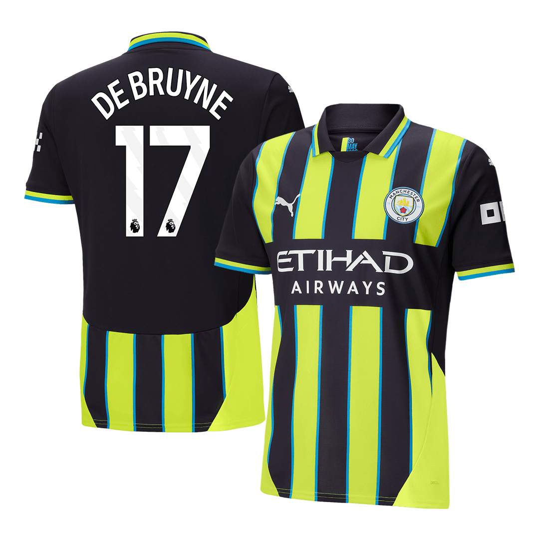 DE BRUYNE #17 Manchester City Extérieur Maillot 2024/25