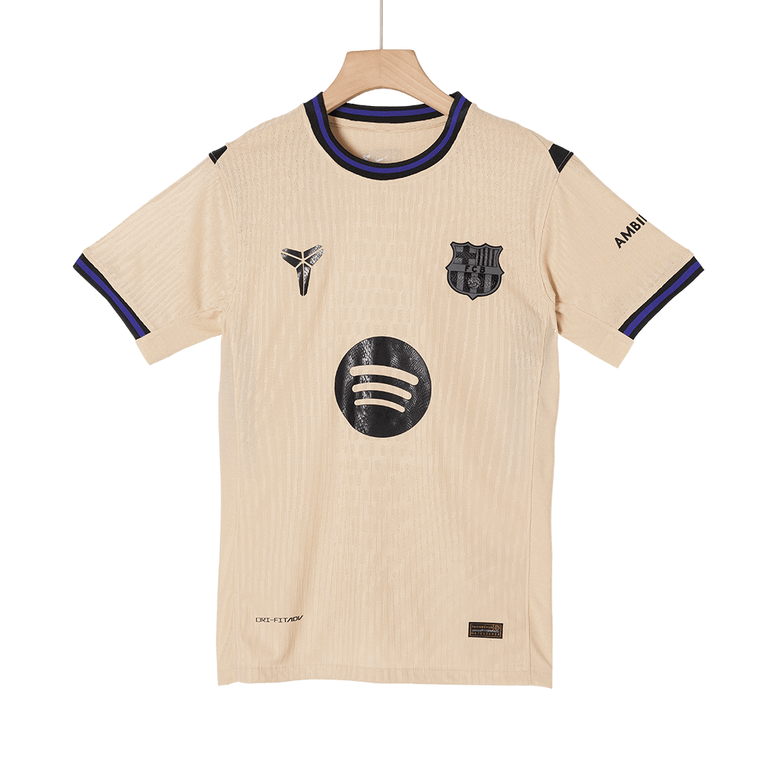 LAMINE YAMAL #10 Barcelone Extérieur Maillot 2025/26 Jaune Authentique - UCL