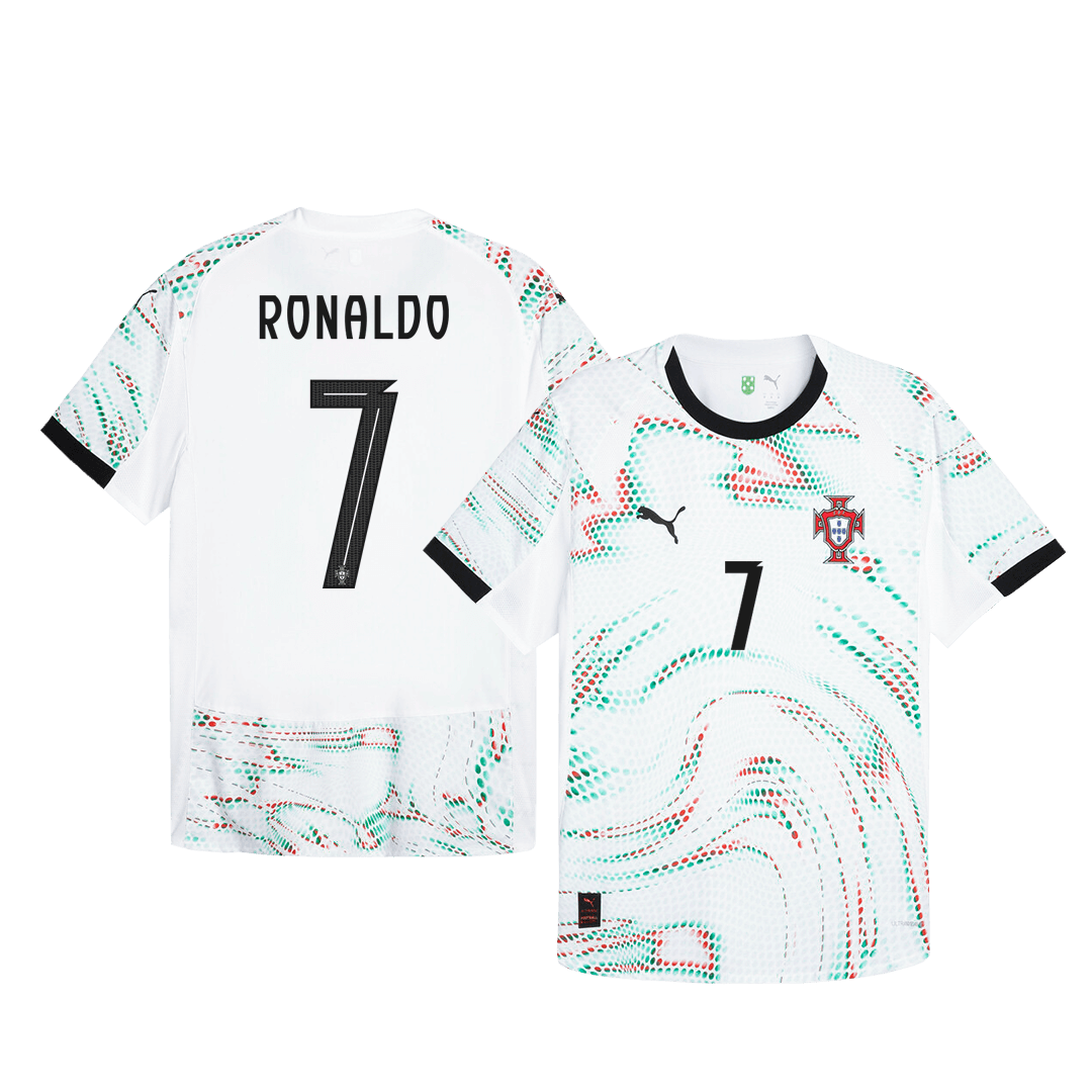 RONALDO #7 Portugal Extérieur Maillot 2025 Authentique
