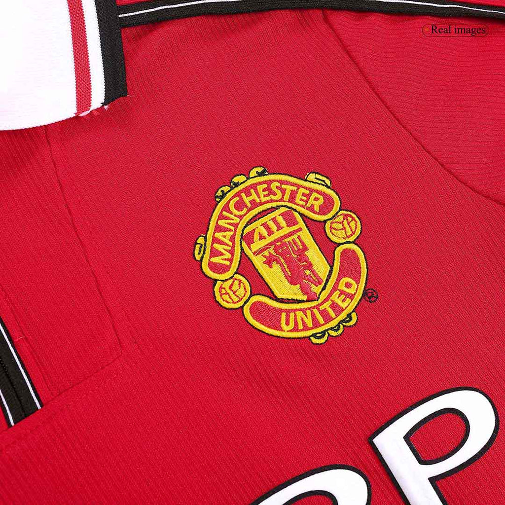 Retro Manchester United Domicile Maillot Manches Longues 1998/99