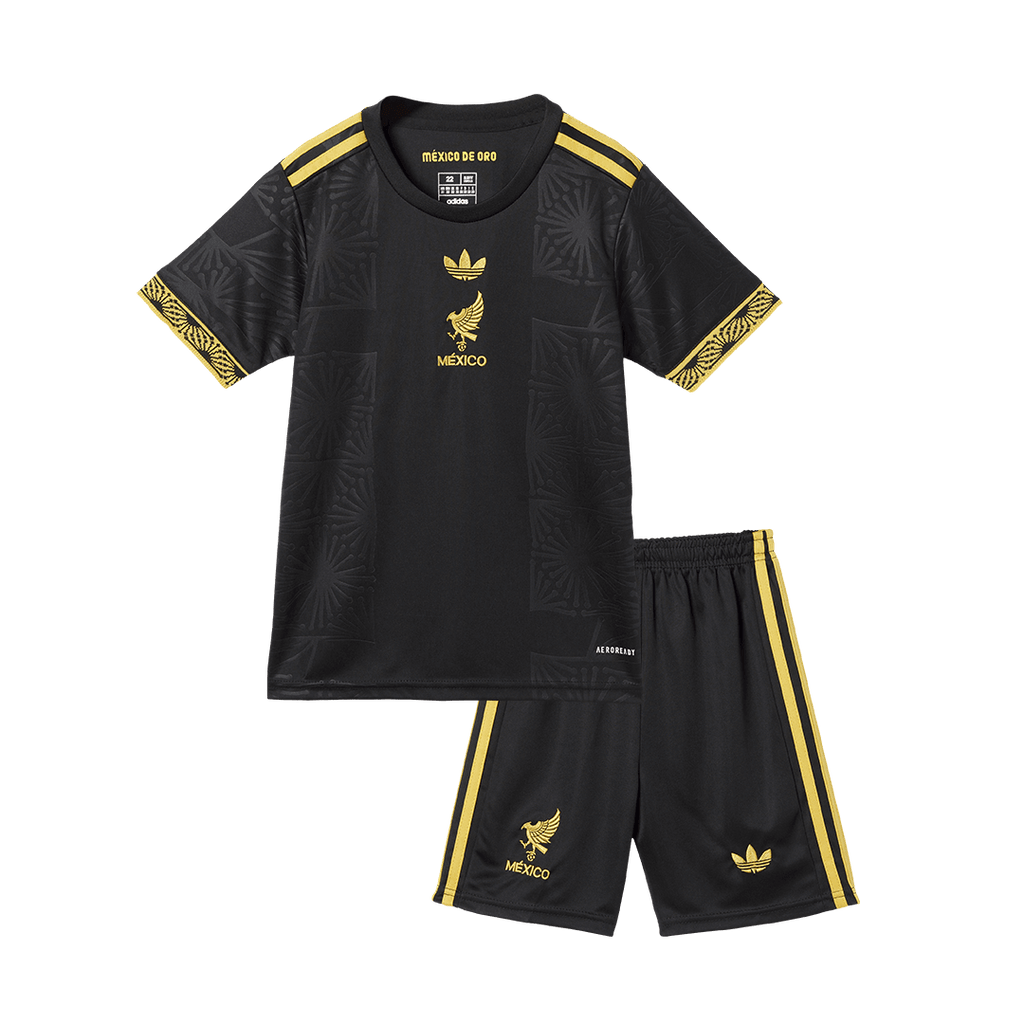 Mexique Third Away Maillot Kit 2025 Enfant- Gold Cup
