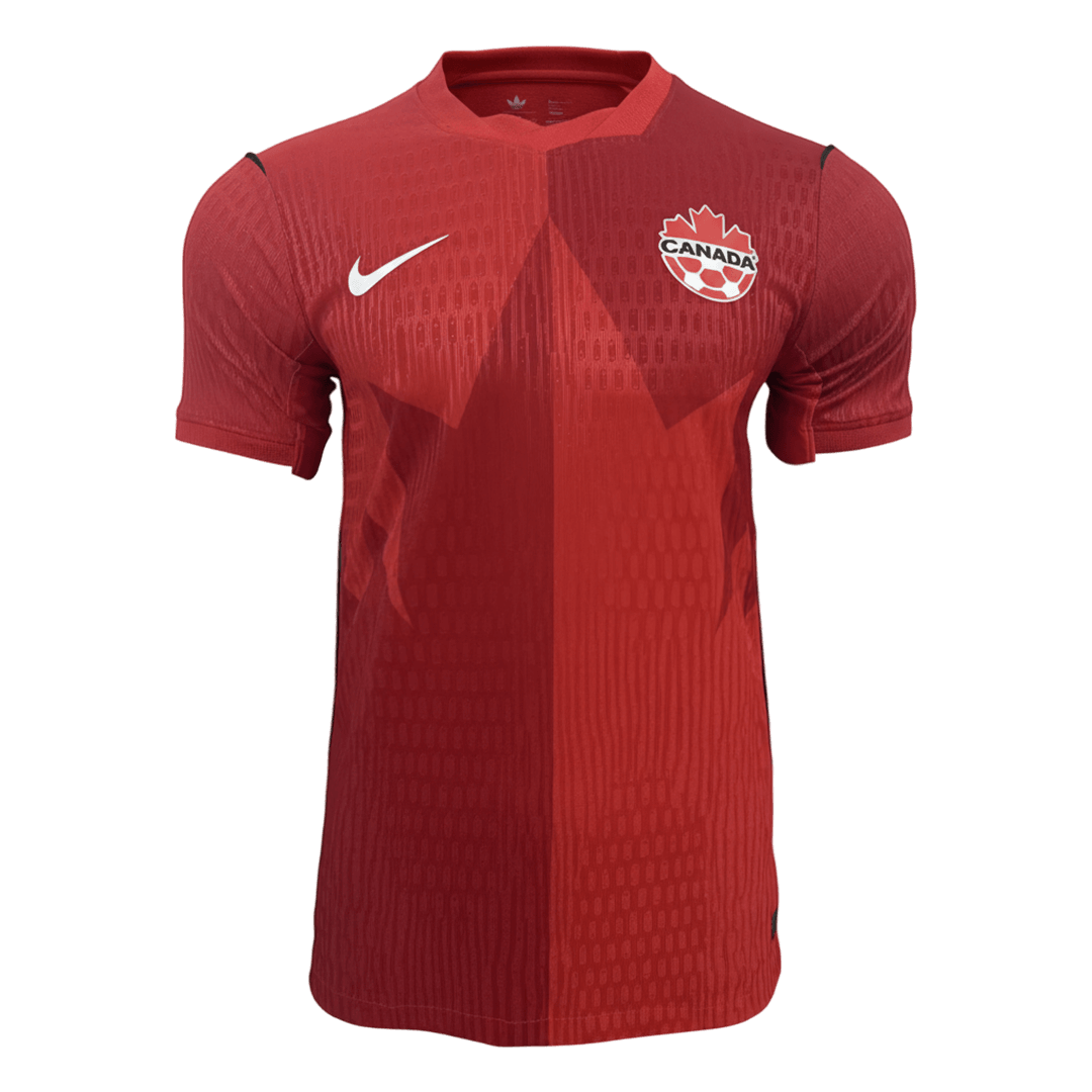 Canada Domicile Maillot Coupe du Monde 2026 Rouge Joueur