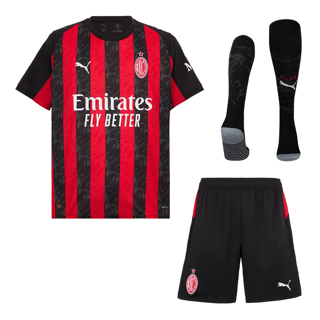 AC Milan Domicile Maillot Kit 2025/26 Red&Black