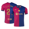 F.DE JONG #21 Barcelone Domicile Maillot 2024/25 Authentique