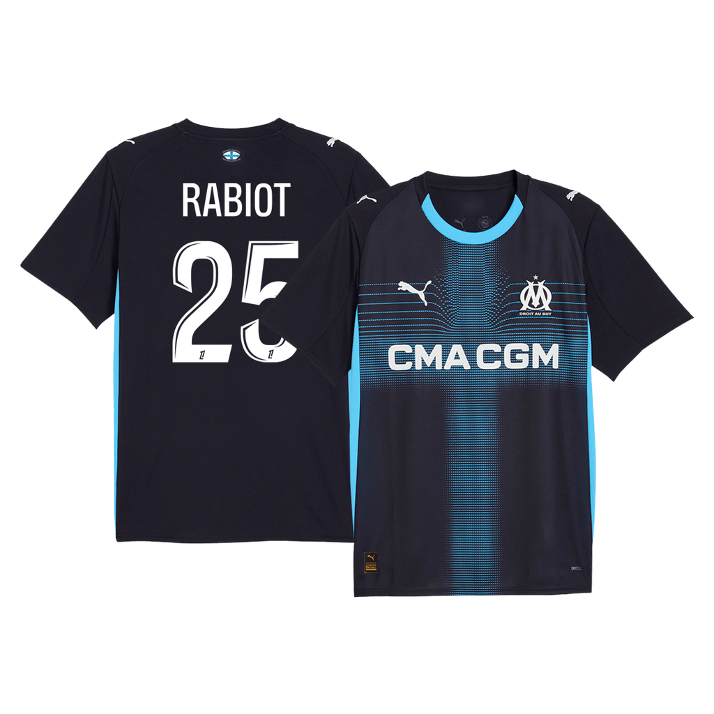 RABIOT #25 Olympique de Marseille Extérieur Maillot 2025/26 Bleu marine