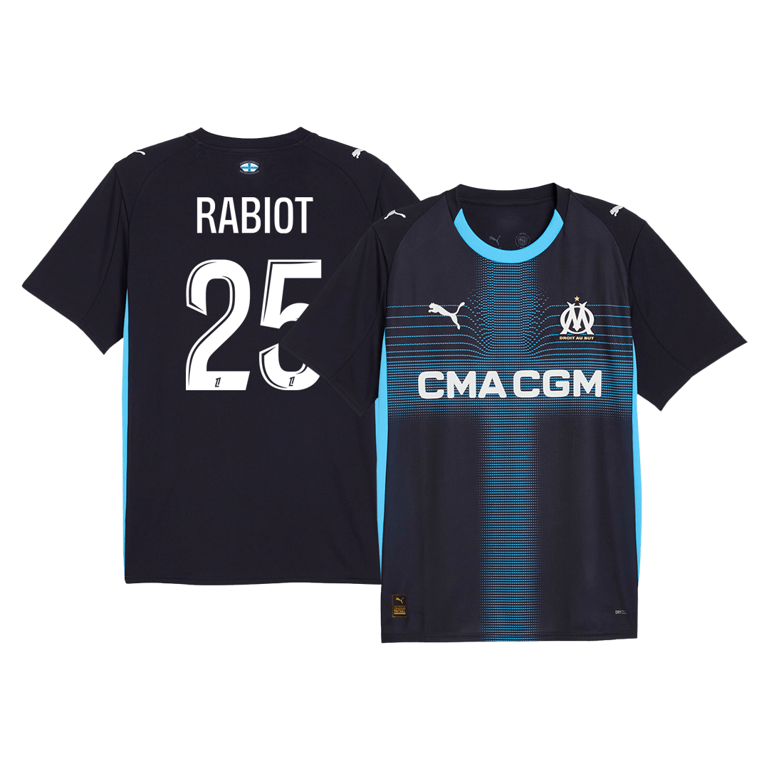 RABIOT #25 Olympique de Marseille Extérieur Maillot 2025/26 Bleu marine