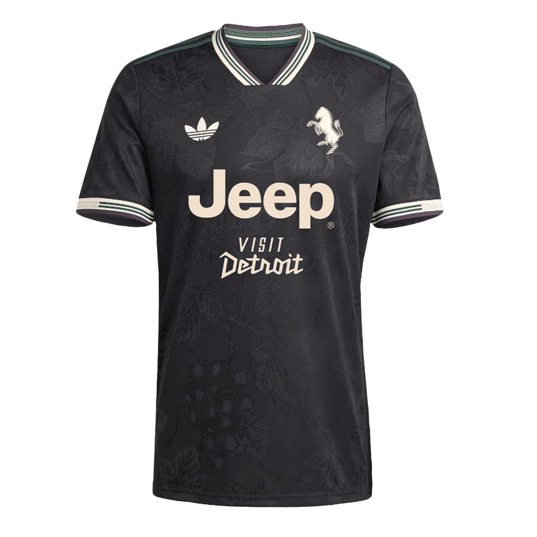 Juventus Third Maillot 2025/26 Noir Authentique Grande Taille