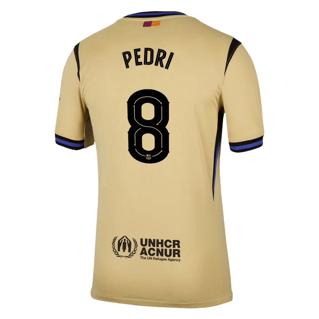 PEDRI #8 Barcelone Extérieur Maillot 2025/26 Jaune - UCL