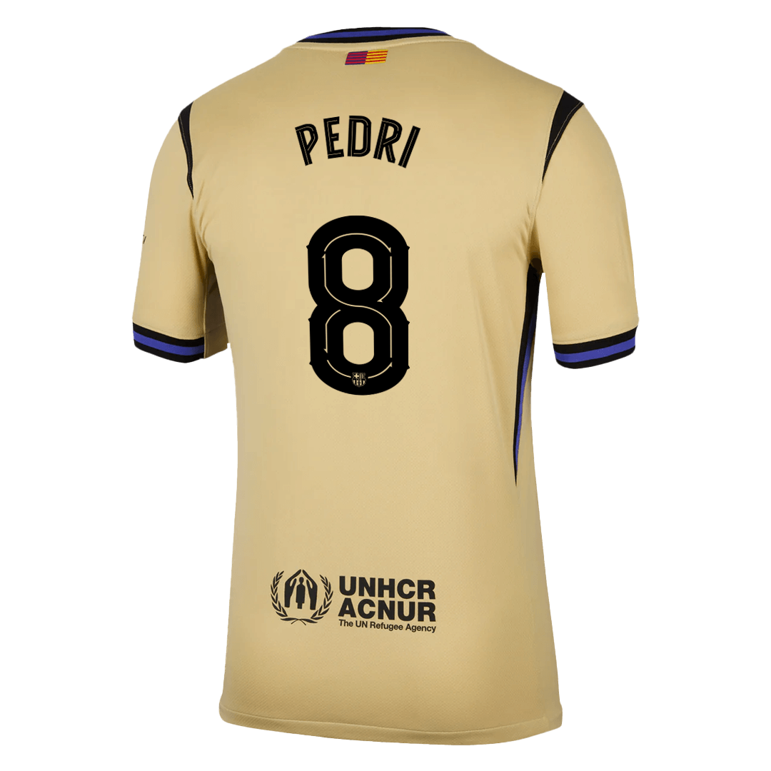 PEDRI #8 Barcelone Extérieur Maillot 2025/26 Jaune - UCL
