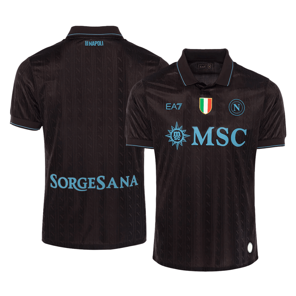 Naples Third Maillot 2025/26 Noir Authentique