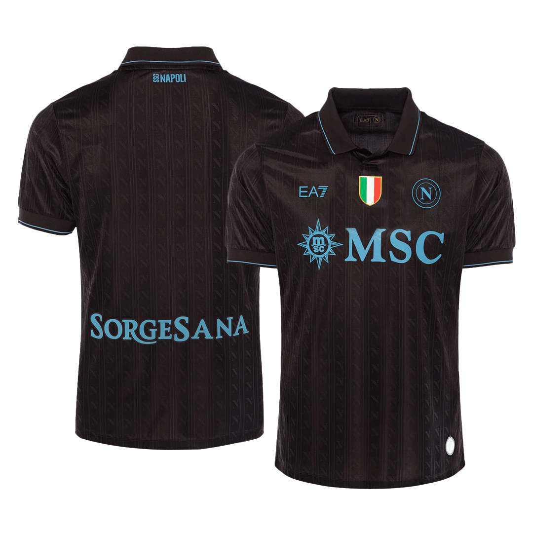 Naples Third Maillot 2025/26 Noir Authentique