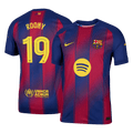ROONY #19 Barcelone Domicile Maillot 2025/26 Rouge et Bleu Authentique - UCL