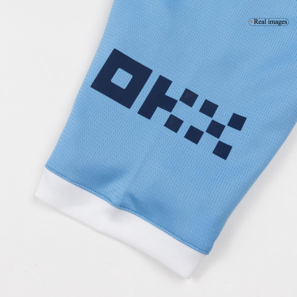 REIJNDERS #4 Manchester City Domicile Maillot 2025/26 Bleu - Super