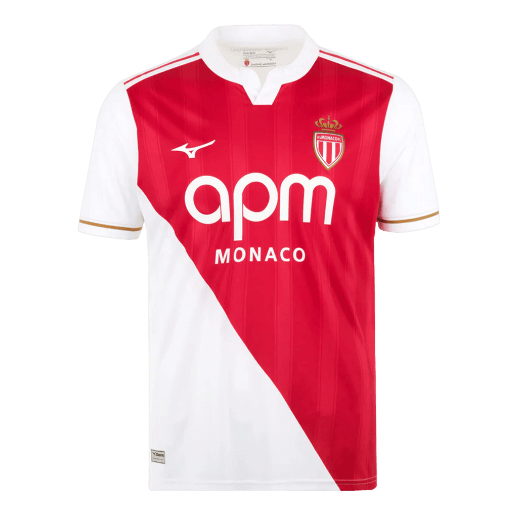 Monaco Domicile Maillot 2025/26 Red&White