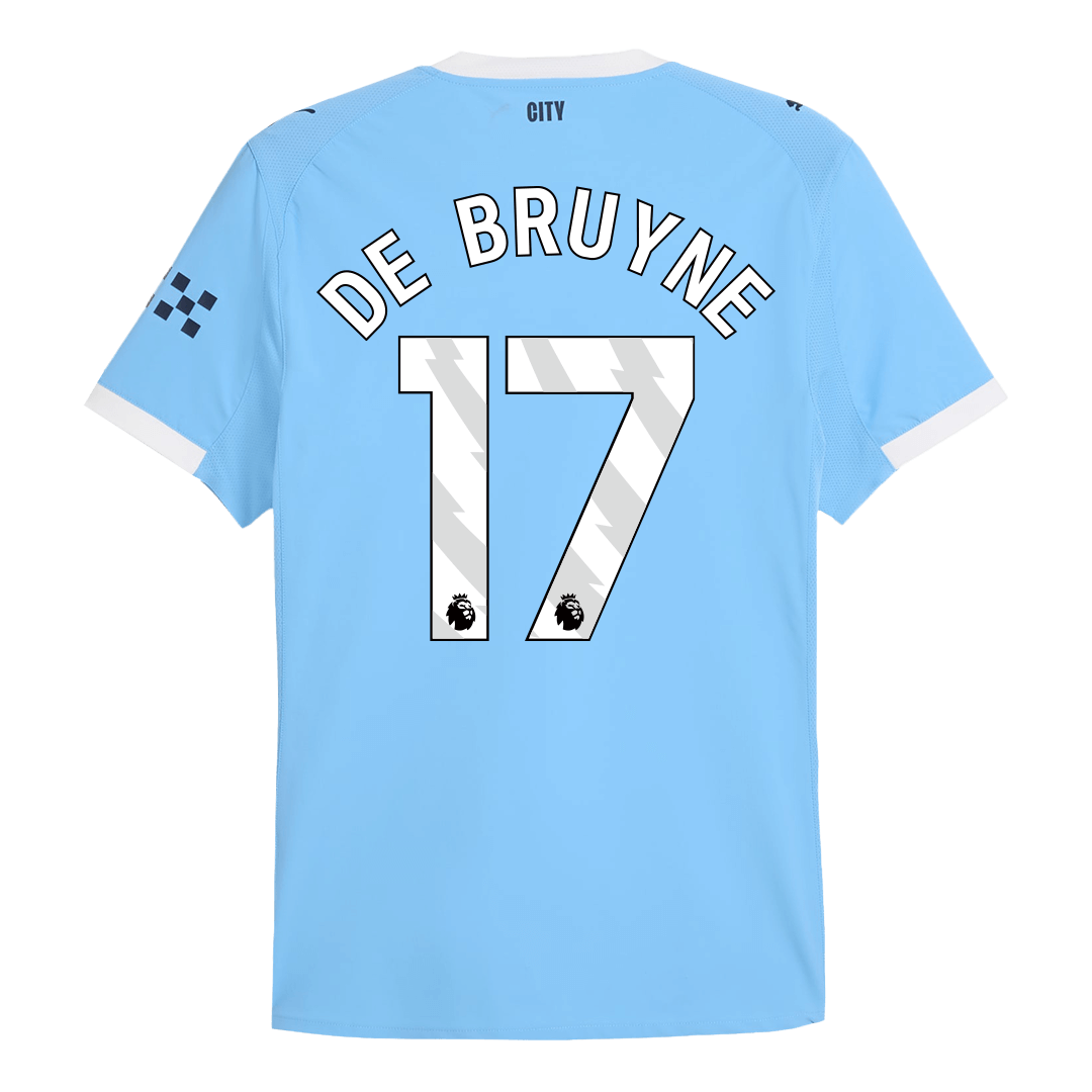 DE BRUYNE #17 Manchester City Domicile Maillot 2025/26 Authentique