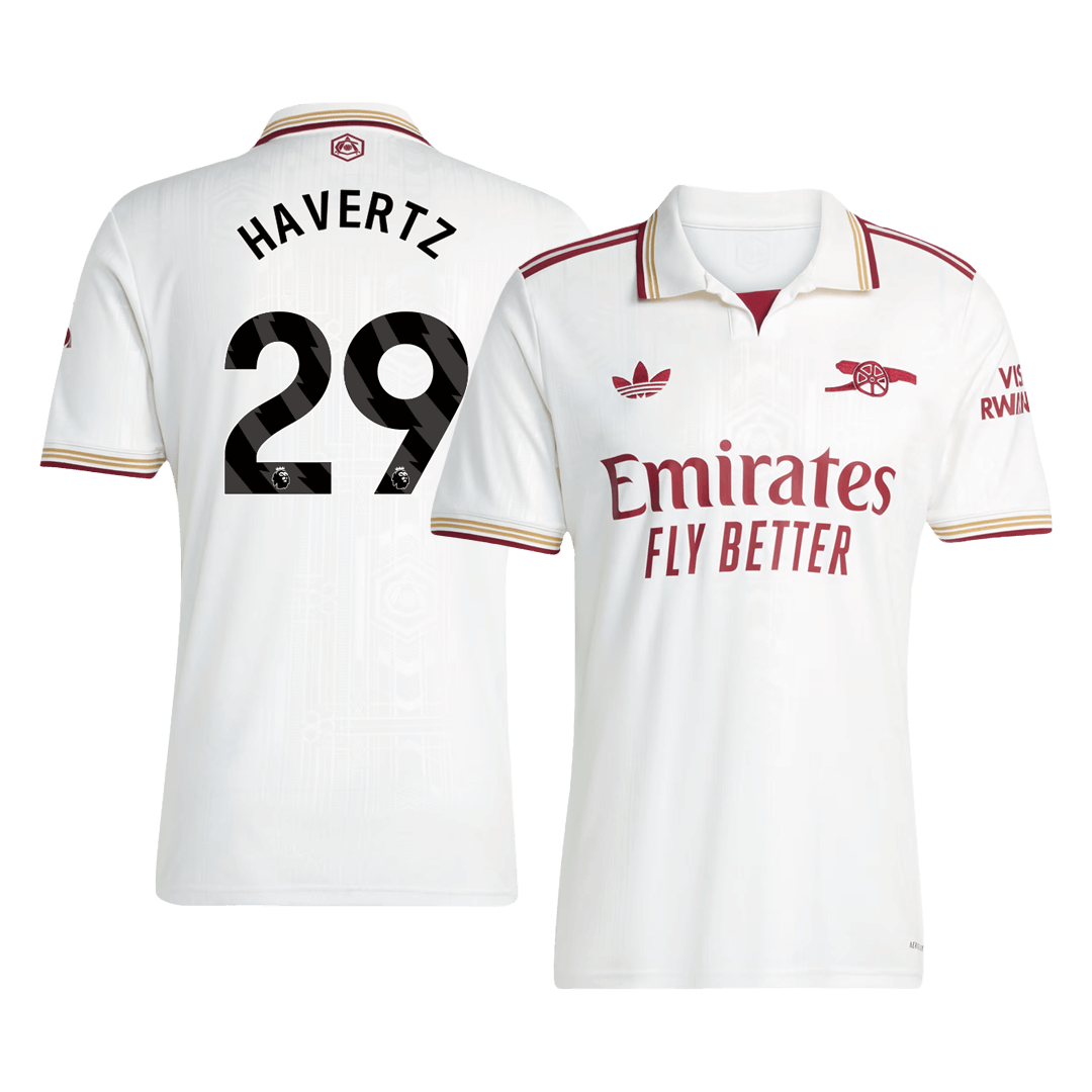 HAVERTZ #29 Arsenal Third Maillot 2025/26 Blanc