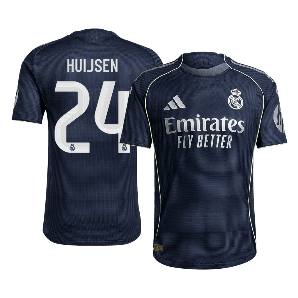 HUIJSEN #24 Real Madrid Extérieur Maillot 2025/26 Authentique