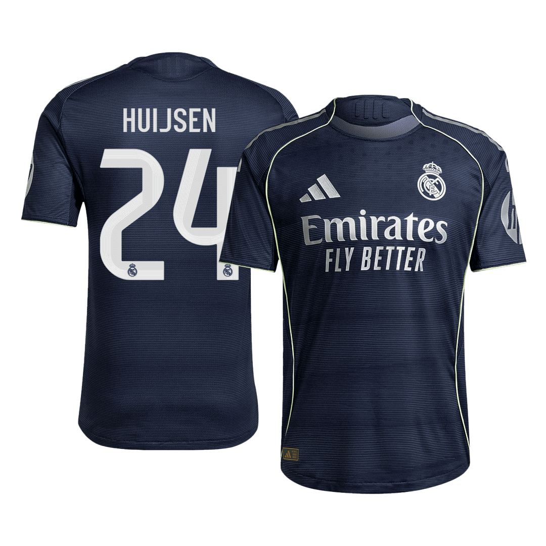 HUIJSEN #24 Real Madrid Extérieur Maillot 2025/26 Authentique