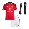 Manchester United Domicile Maillot Kit 2025/26 Junior Rouge