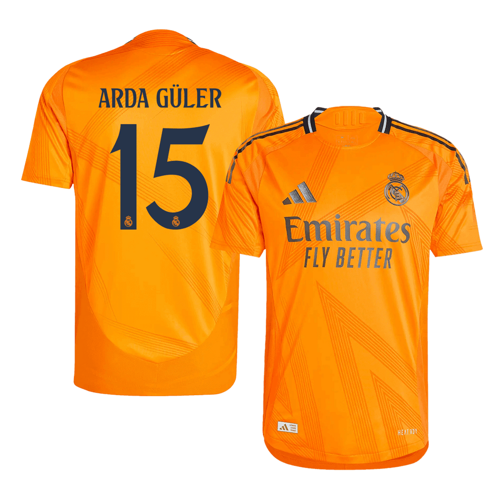 ARDA GÜLER #15 Real Madrid Extérieur Maillot 2024/25 Authentique