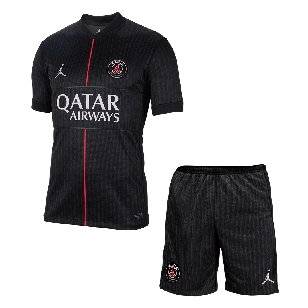 Les Paris Fourth Maillot Kit 2025/26 Noir