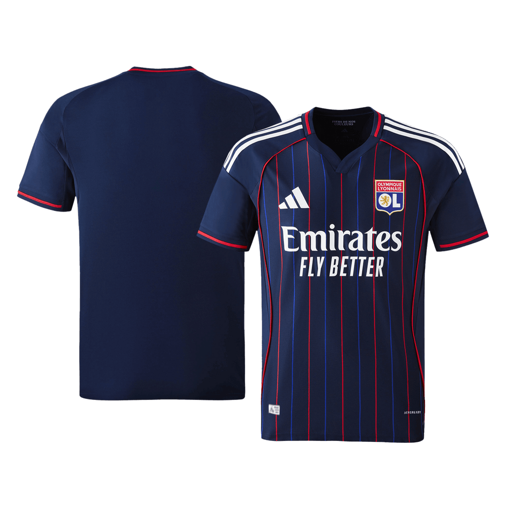 Olympique Lyonnais Extérieur Maillot 2025/26 Bleu marine Authentique