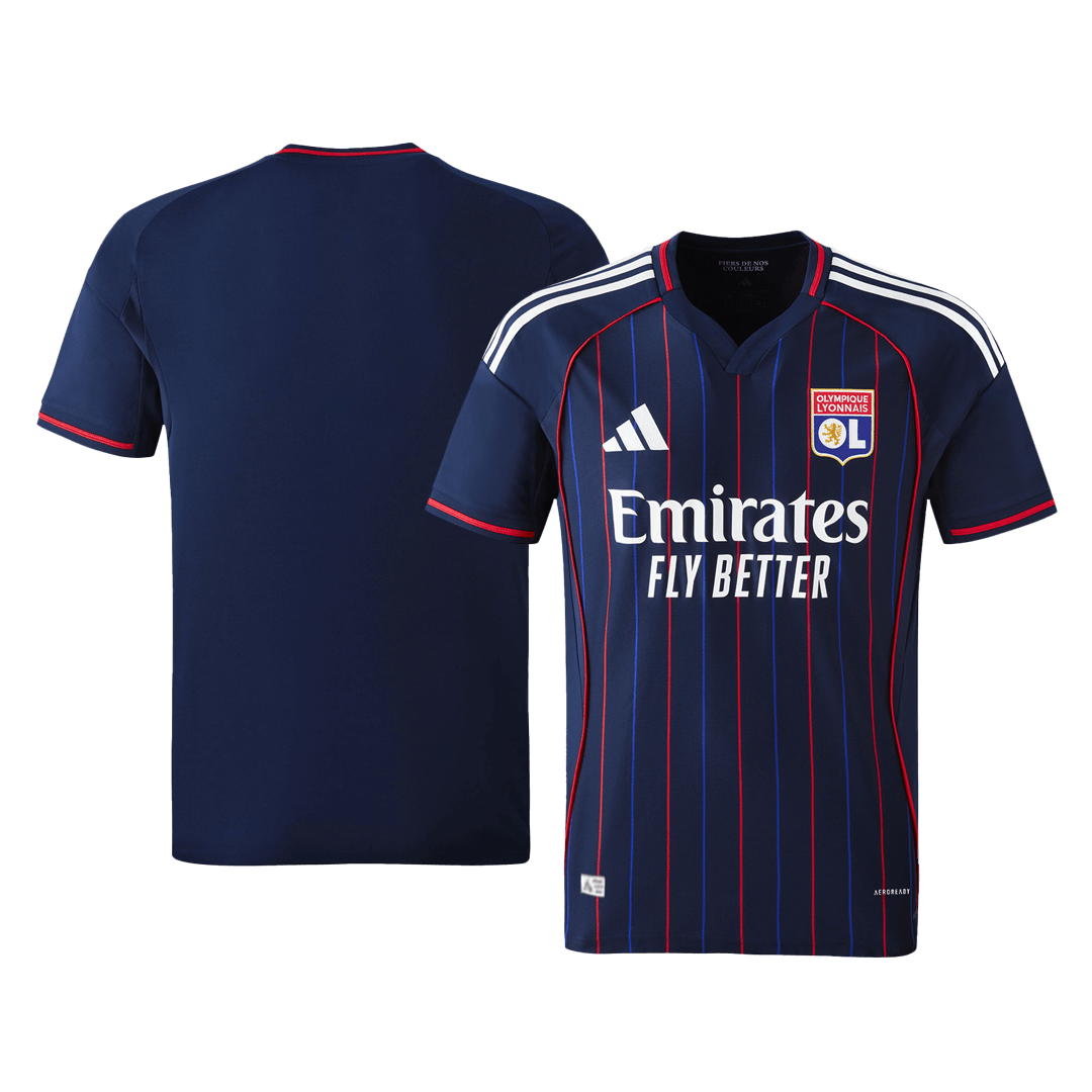 Olympique Lyonnais Extérieur Maillot 2025/26 Bleu marine Authentique