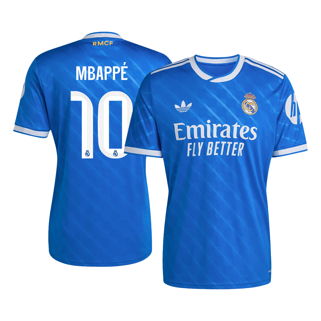 MBAPPÉ #10 Real Madrid Third Maillot 2025/26 Bleu