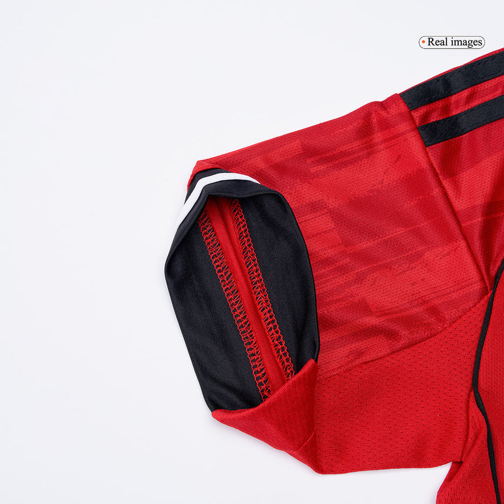 Manchester United Domicile Maillot Kit 2025/26 Junior Rouge