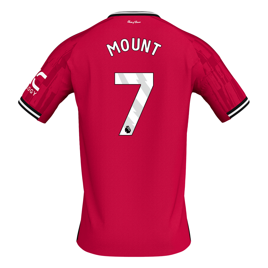 MOUNT #7 Manchester United Domicile Maillot 2025/26 Rouge - Super
