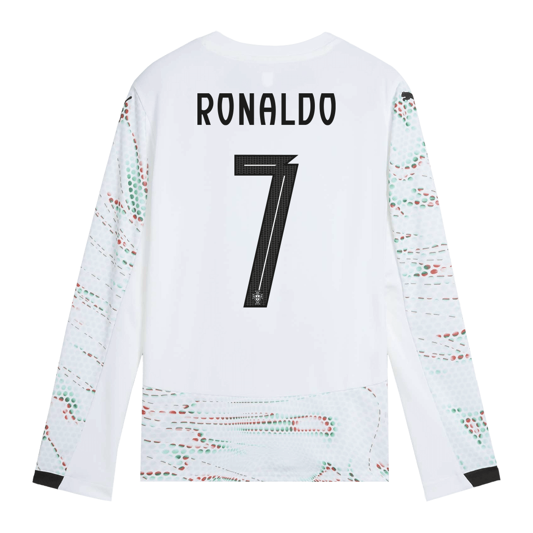 RONALDO #7 Portugal Extérieur Maillot Manches Longues 2025