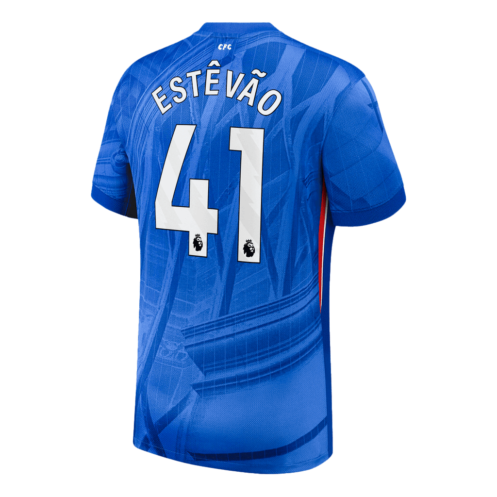 ESTÊVÃO #41 Chelsea Domicile Maillot 2025/26 Bleu - Super