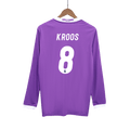 KROOS #8 Retro Real Madrid Extérieur Maillot Manches Longues 2016/17