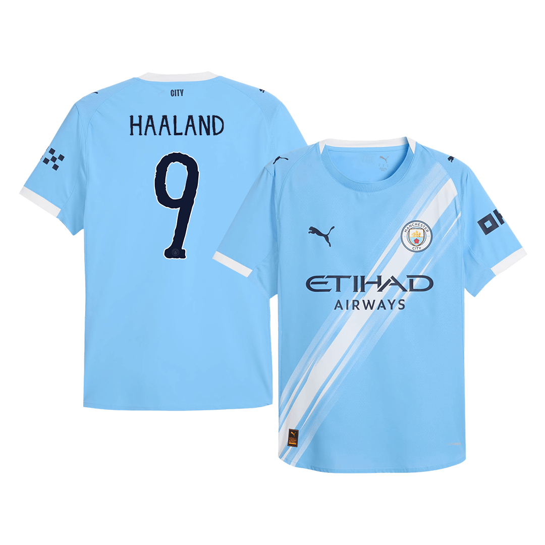HAALAND #9 Manchester City Domicile Maillot 2025/26 Authentique - Club World Cup