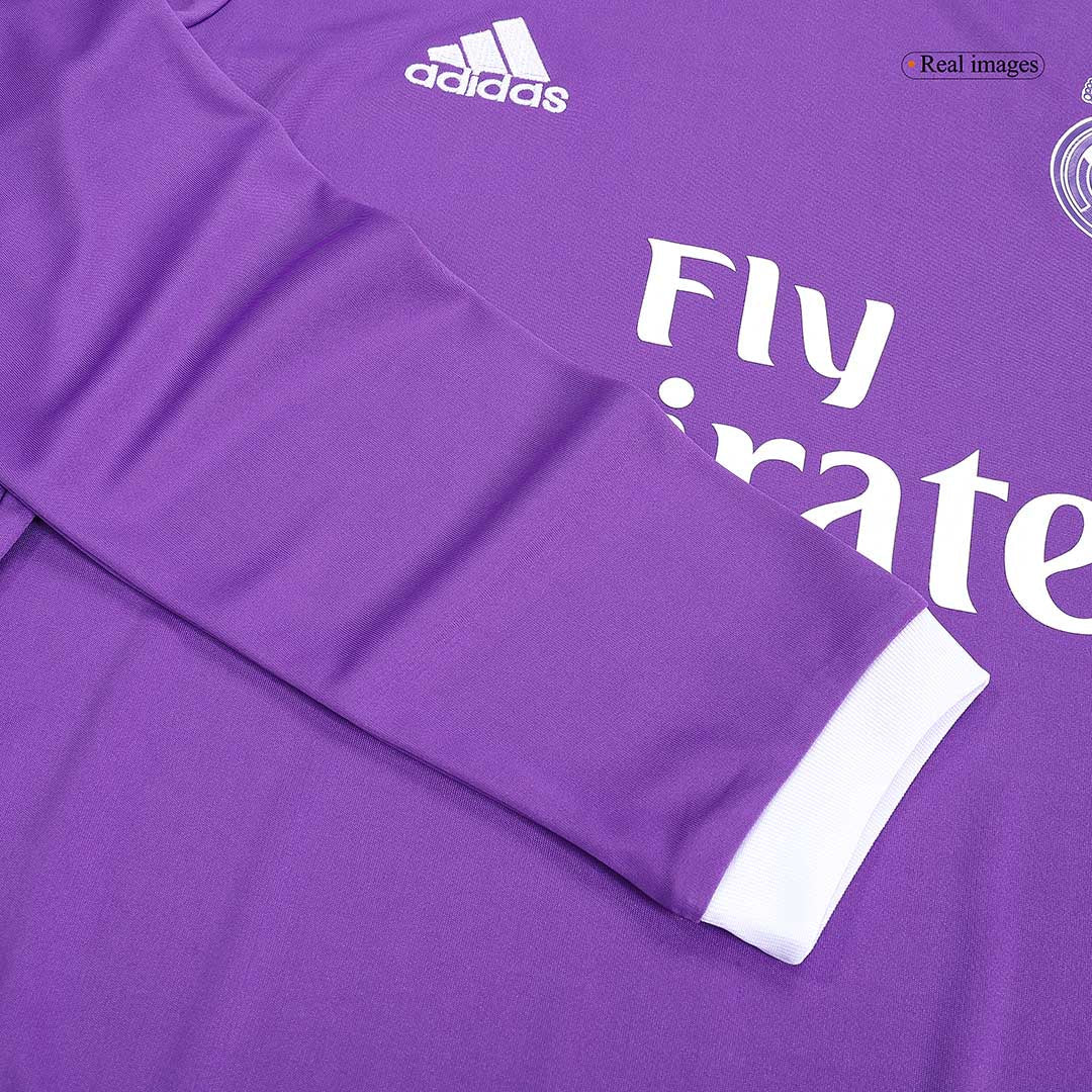 Retro Real Madrid Extérieur Maillot Manches Longues 2016/17