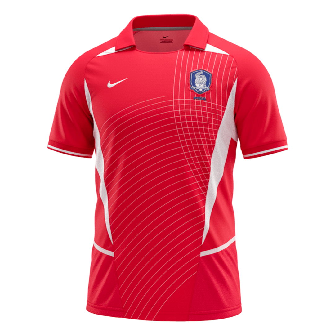 Retro Corée du Sud Domicile Maillot 2002 Rouge