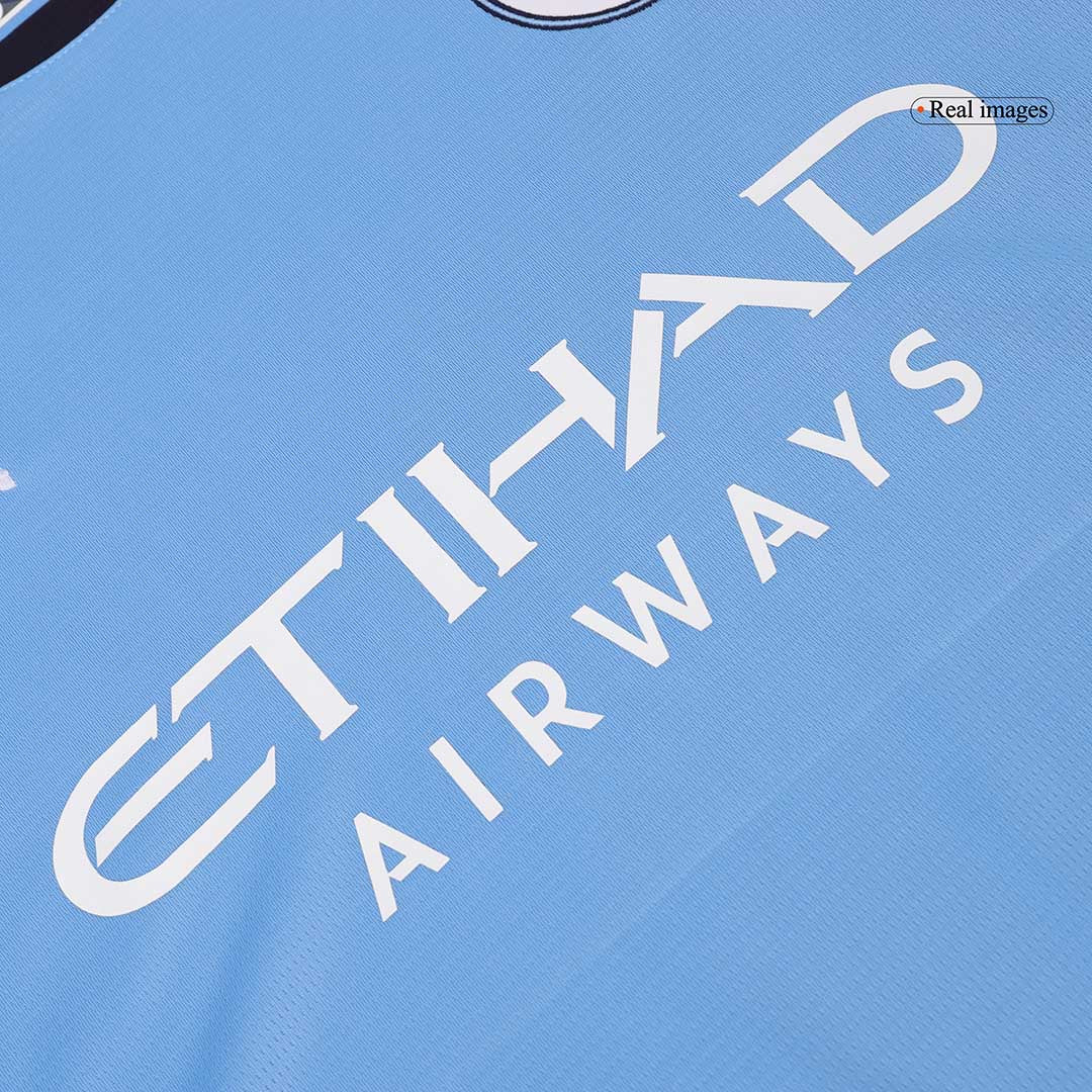 Manchester City Domicile Maillot Manches Longues 2024/25 Grande Taille