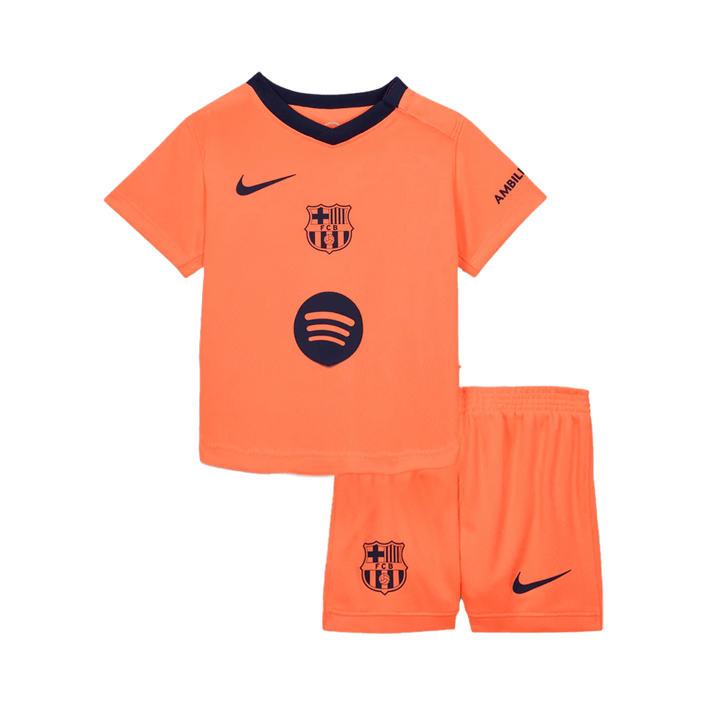 Barcelone Third Maillot Kit 2025/26 Enfant Orange