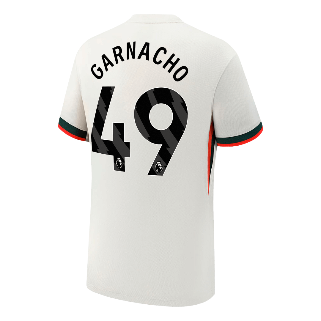 GARNACHO #49 Chelsea Extérieur Maillot 2025/26 Blanc