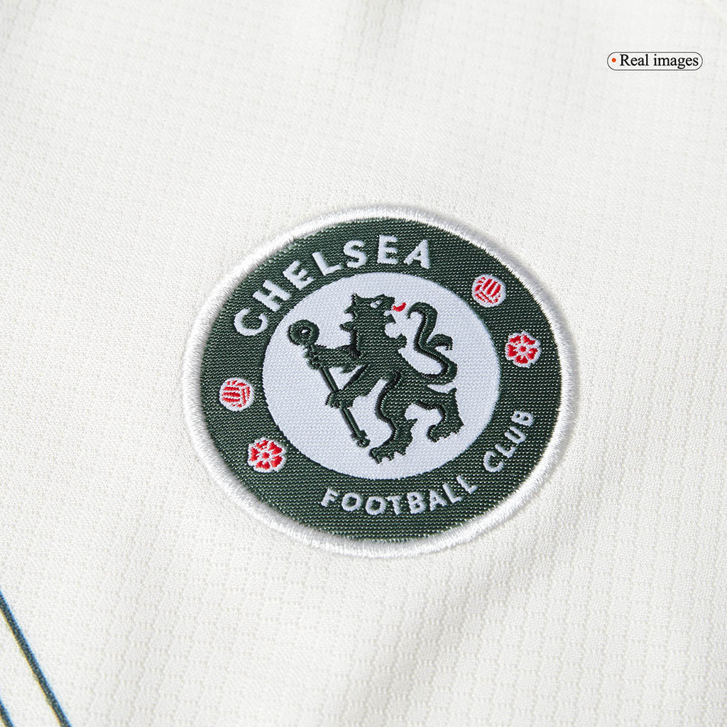 Chelsea Extérieur Maillot Kit 2025/26 Junior Blanc