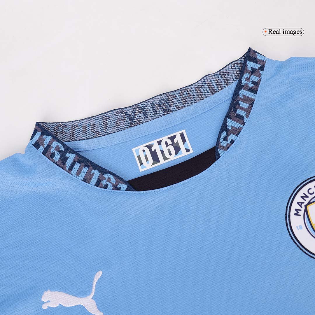 Manchester City Domicile Maillot Manches Longues 2024/25 Grande Taille