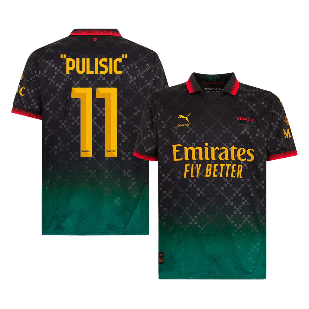 PULISIC' #11 Milan AC Fourth Maillot 2024/25