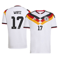 WIRTZ #17 Allemagne Domicile Maillot Coupe du Monde 2026 Blanc